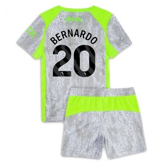 Billige Fotballdrakt Manchester City Bernardo Silva #20 Replika Tredjedraktsett Barn 2025-26 Kortermet (med bukser)